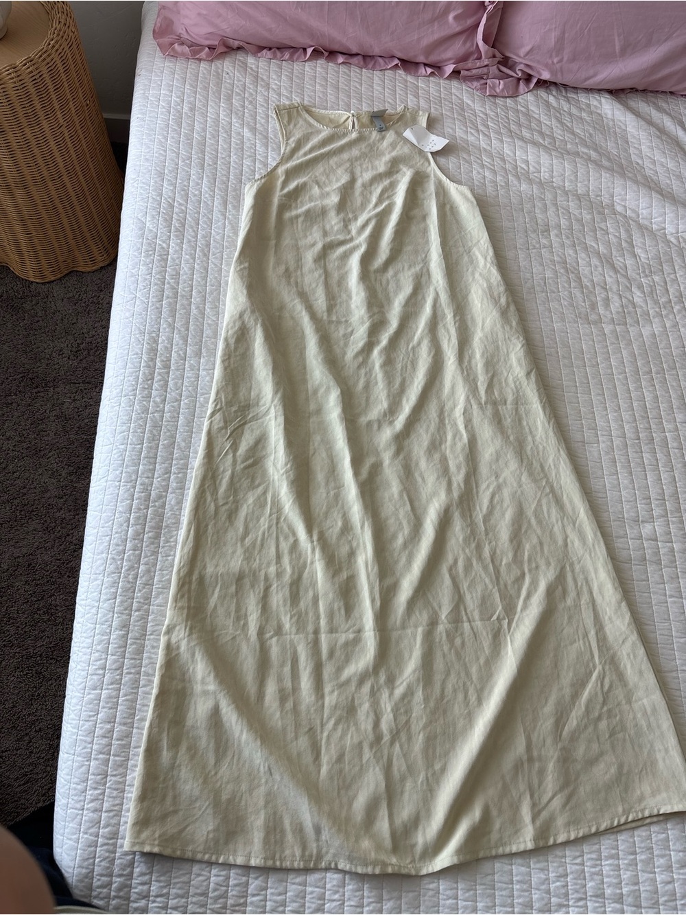 a new day Cream Sleeveless Maxi Dress